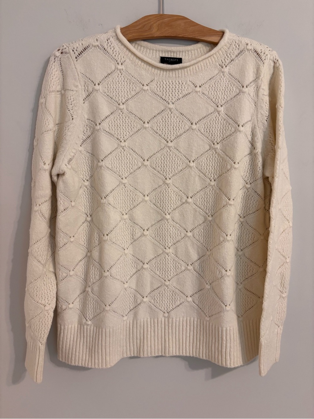 Talbots NWT cream soft sweater